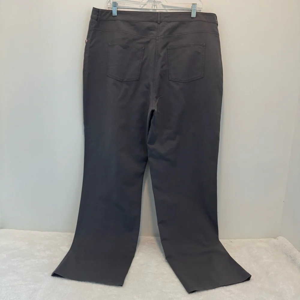 St. John gray wide legs casual pants size 16 - Picture 3 of 12